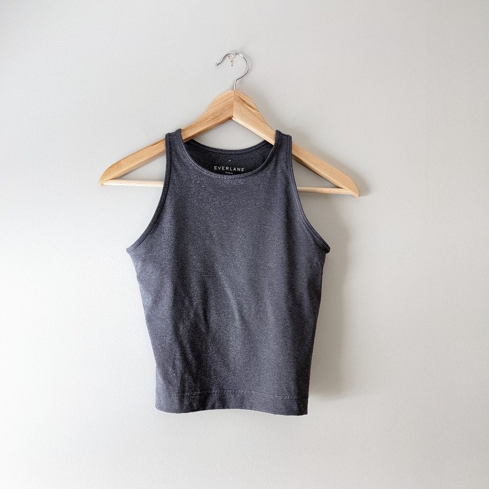 Everlane | The Perform Tank in Heathered Charcoal Grey Size XS